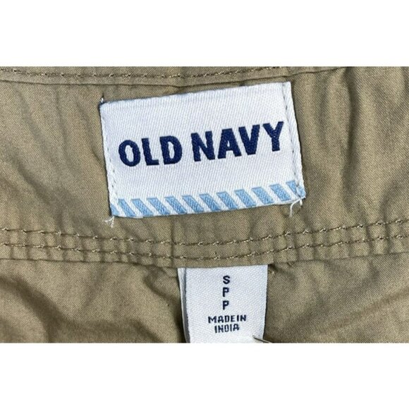 Old Navy Shorts Men's Small Tan Chino Khaki Draw String Casual Outdoor - Picture 9 of 10